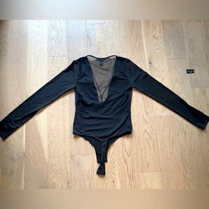 Victoria’s Secret long sleeve bodysuit - S black